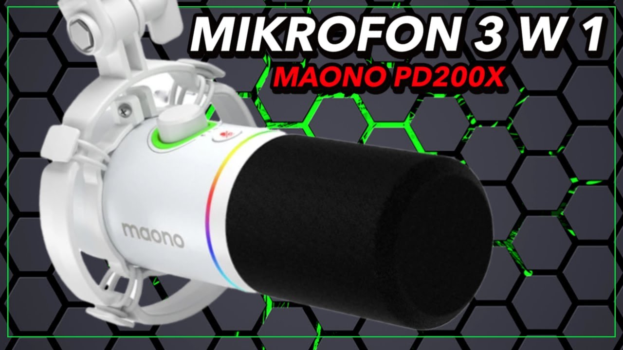 Mikrofon dynamiczny z USB i XLR w rozsądnej cenie - Maono PD200X