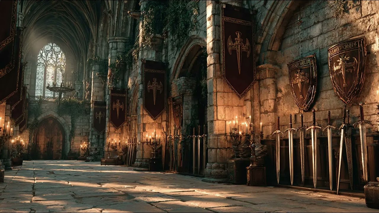 🛡️ The Armory of a Knight Order That Lost Their Cause | Melancholic Fantasy Ambience