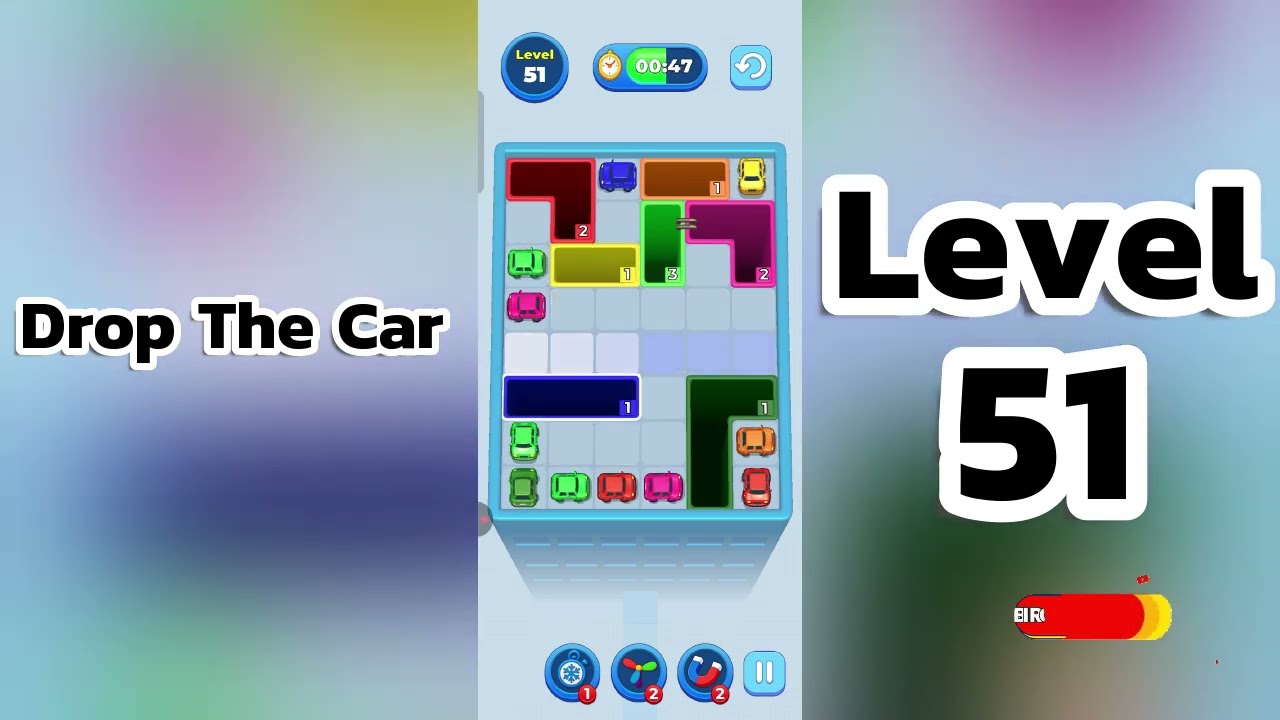 🚗 Drop The Car Level 51  Walkthrough | Car Puzzle Game Solution | Go Answer