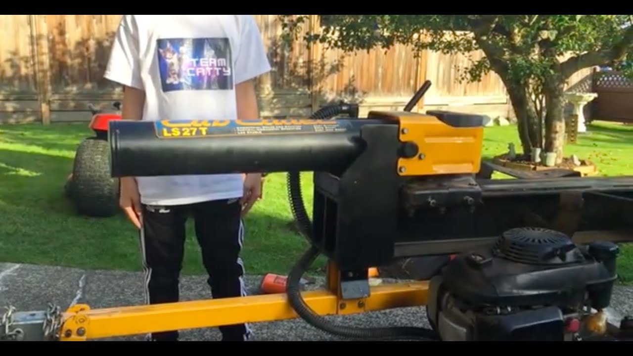 How to change the hydraulic oil on a log splitter