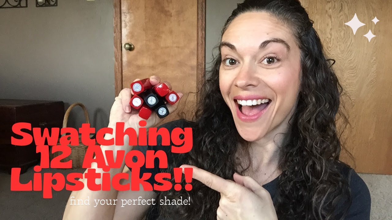 Swatch 12 Avon Lipsticks with Me!! #swatch #review #makeup #haul #avon #lipstick #youtuber