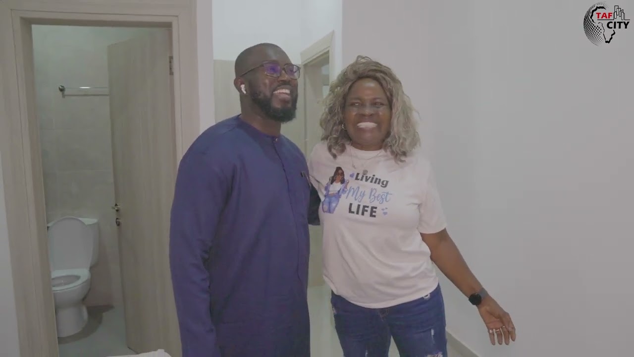 Welcoming Happy Clients to Their New Rented Home in TAF City, Gambia!