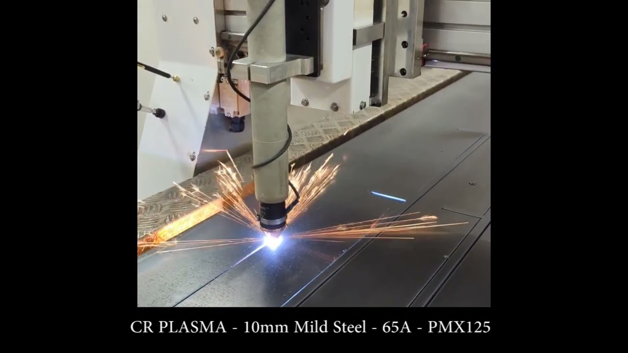 CR PLASMA 10 x 5 Cutting 10mm Plate with a 125A PMX