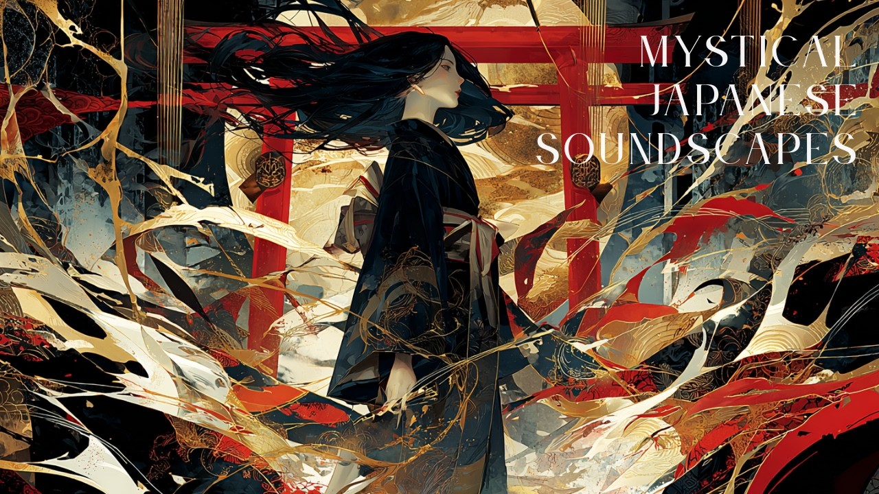 Spirit Barrier at the Sacred Gate | Dark Japanese Ambient Music for Relaxation, Meditation & Focus