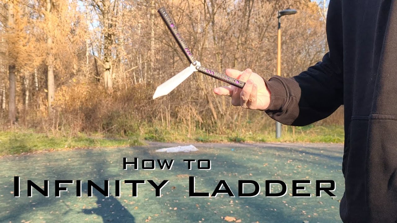Infinity Ladder - Обучение среднему трюку на ноже бабочке | How to Infinity Ladder on Balisong