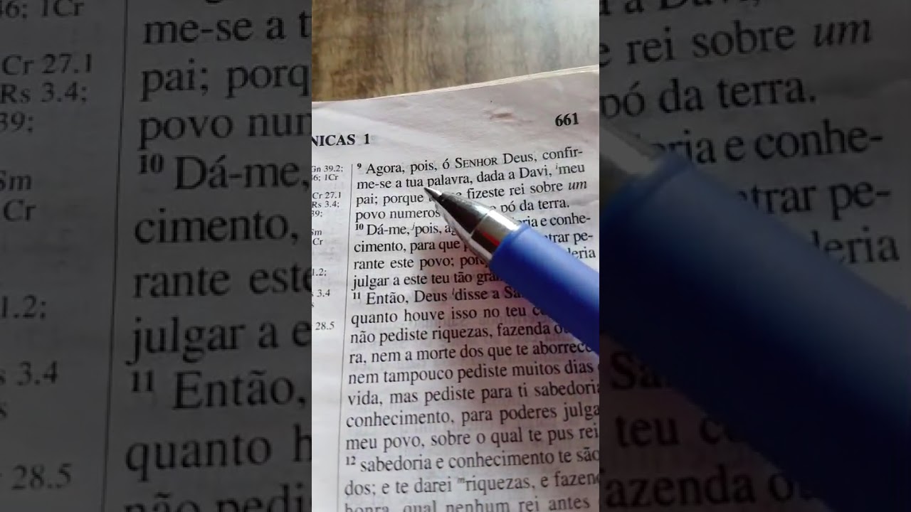 # 1 Crônicas 1# Salomão  pediu a Deus Sabedoria 