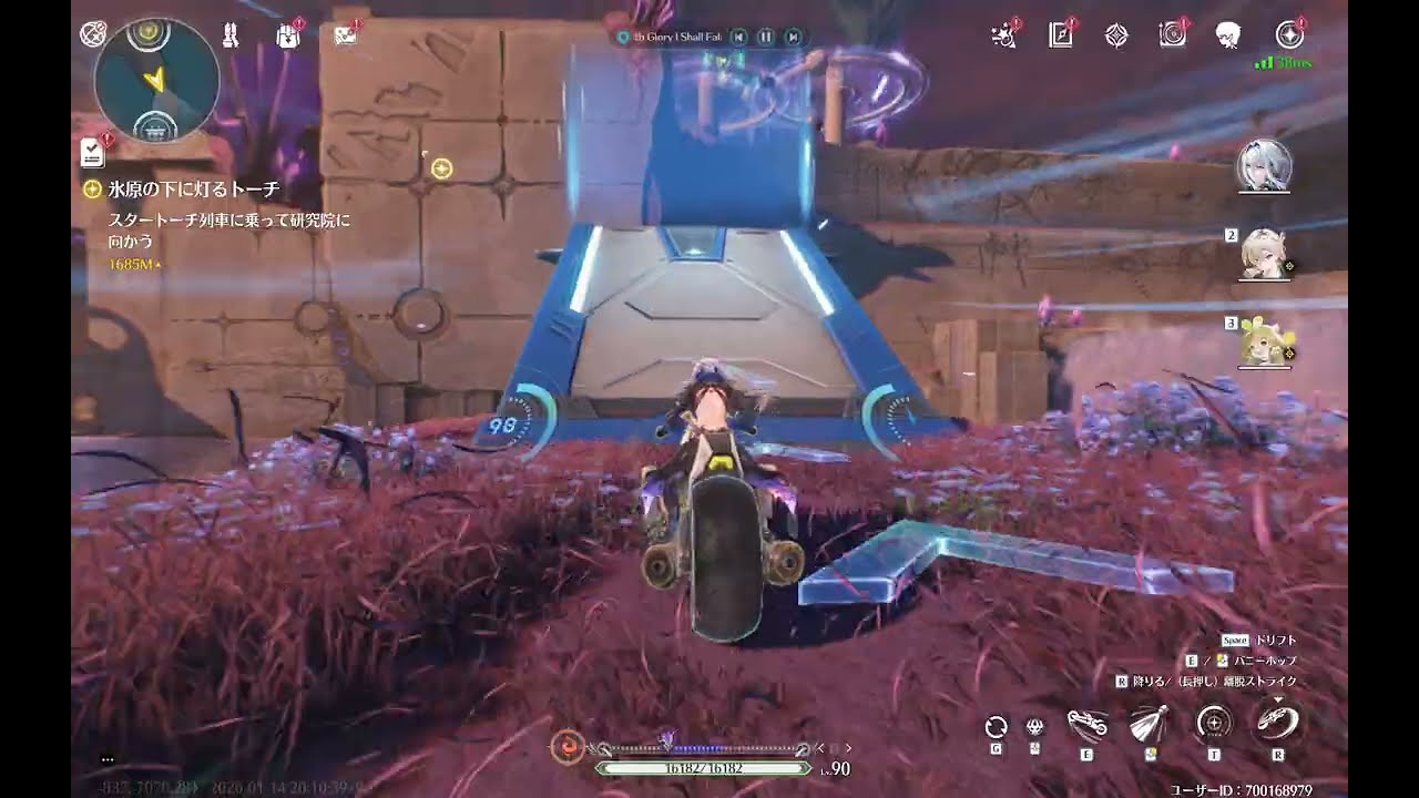 【鳴潮】たまたま通りかかったら音楽と相まって感動シーンみたいになって思わず立ち止まりあの頃の存在しない記憶を思い出しエモい雰囲気になったため1分が経過し獄門疆が目の前にあったら封印されてまうやないかい