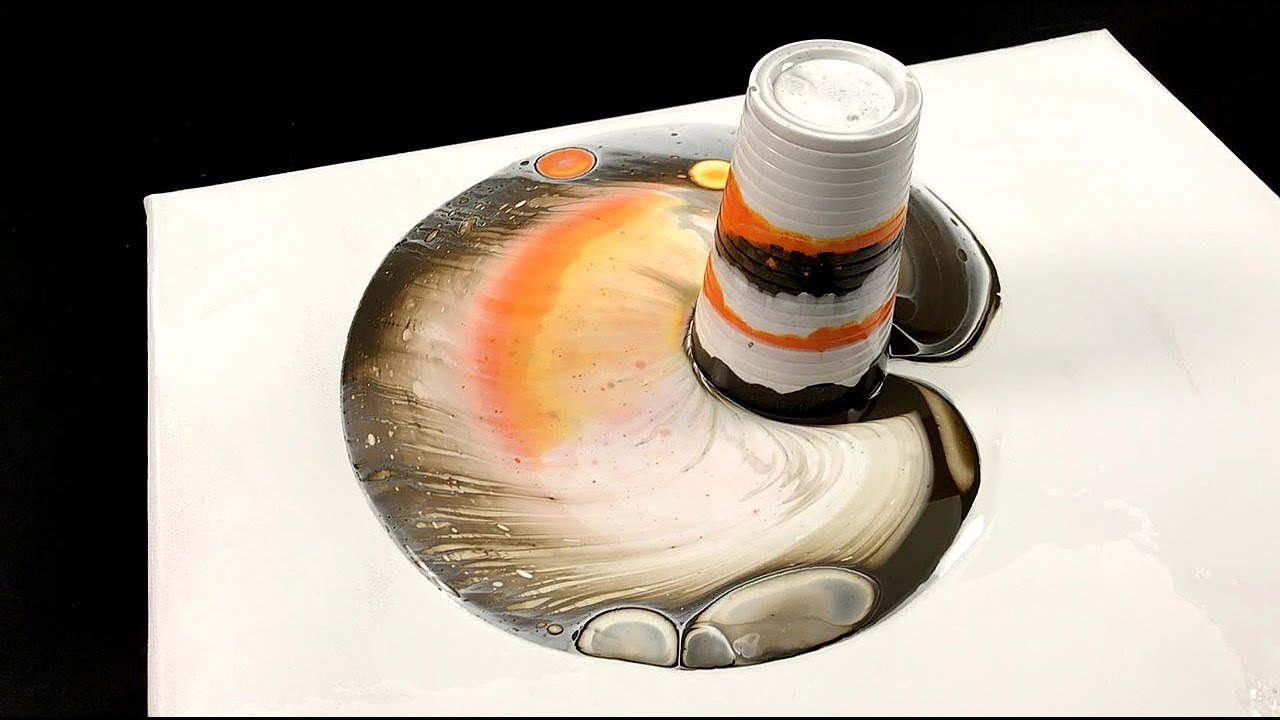 Acrylic pouring - cells over cells