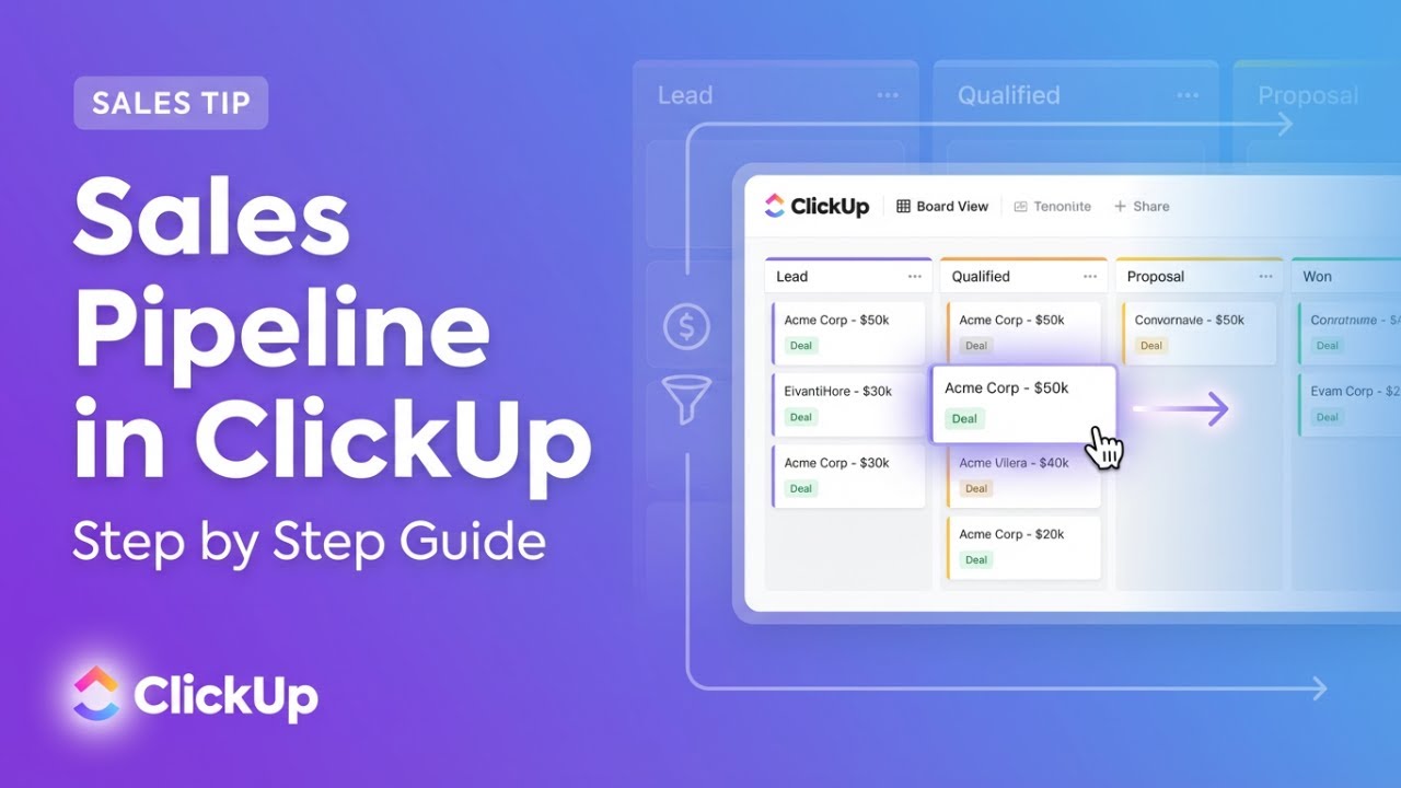 How to Create a Sales Pipeline in ClickUp | Step-by-Step Guide!