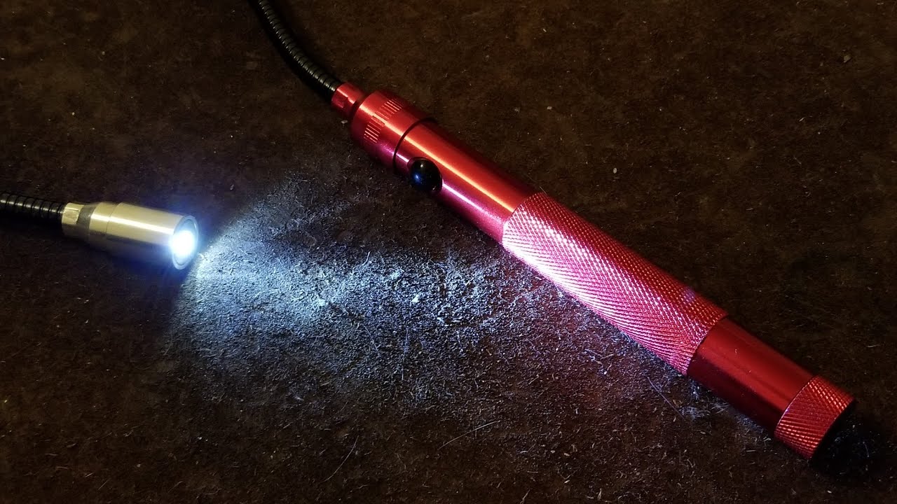Harbor Freight Flexible LED Magnetic Pick-Up Tool Review