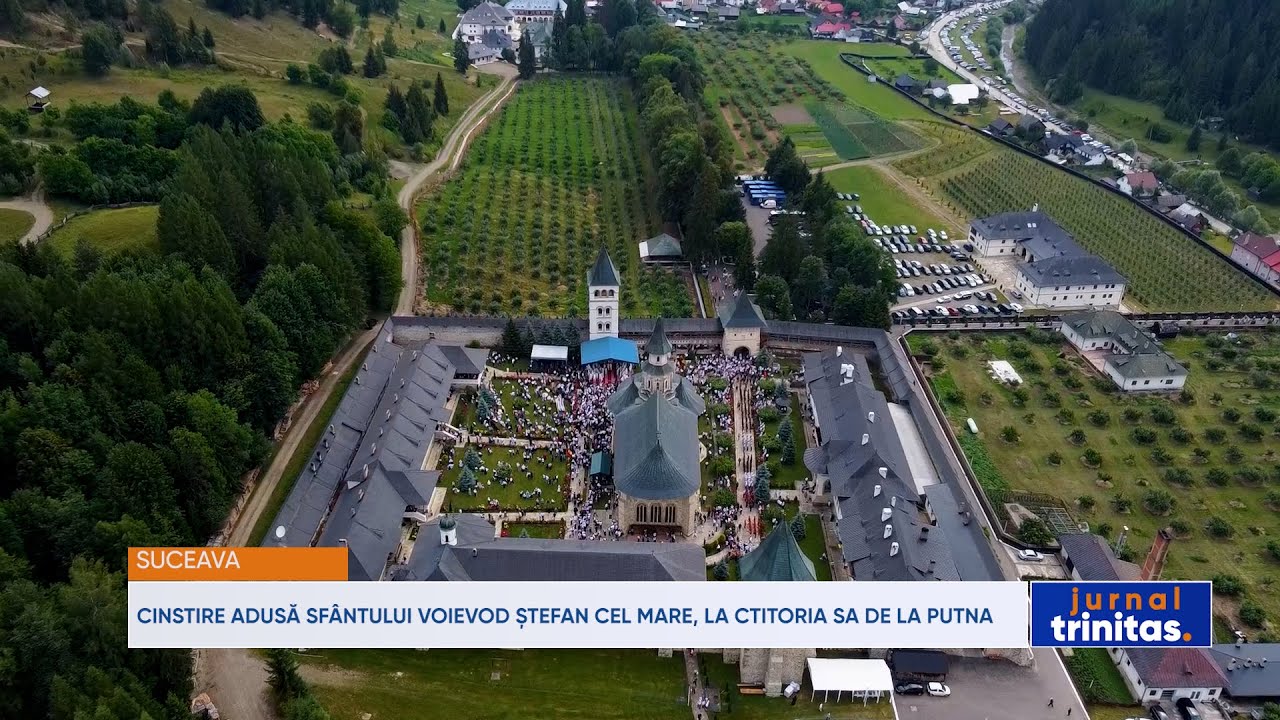Cinstire adusă Sfântului Voievod Ștefan cel Mare, la ctitoria sa de la Putna