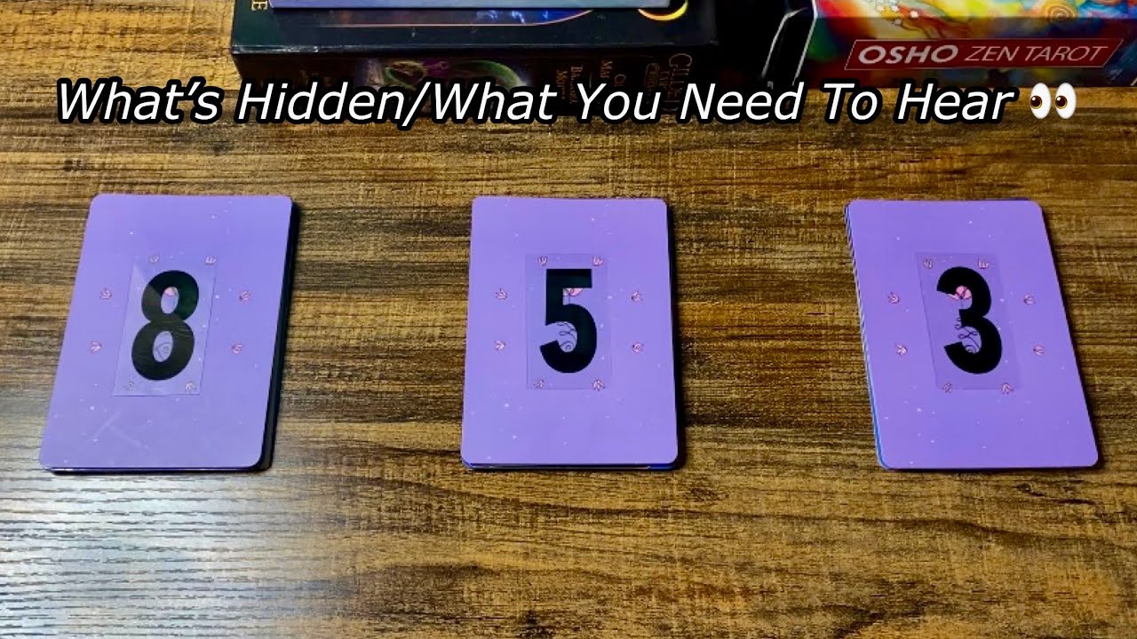 (Pick a card) What’s Hidden/What You Need To Hear?👂🏾🤐🕵🏾