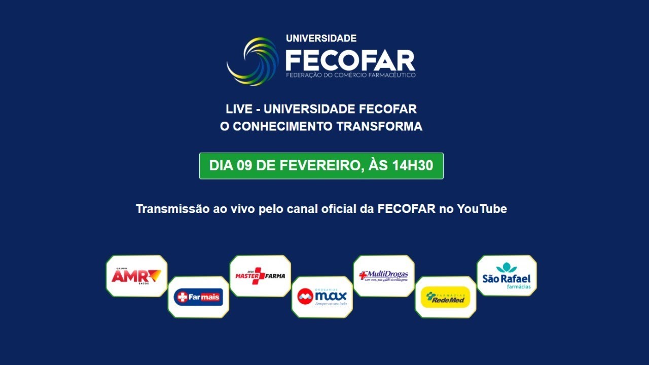 LIVE  09/02 - UNIVERSIDADE FECOFAR  - O CONHECIMENTO TRANSFORMA