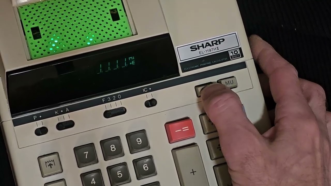 noisy drone made from old calculator