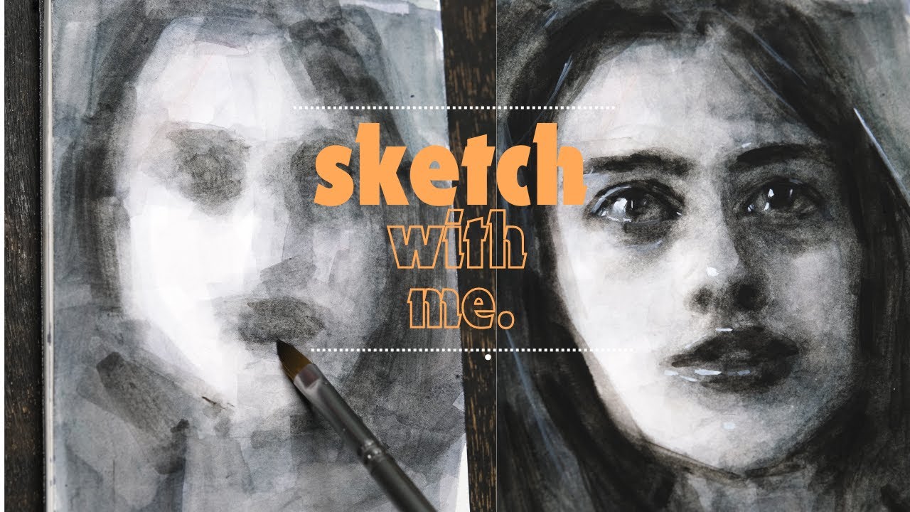 watercolor painting time-lapse | Portrait painting process