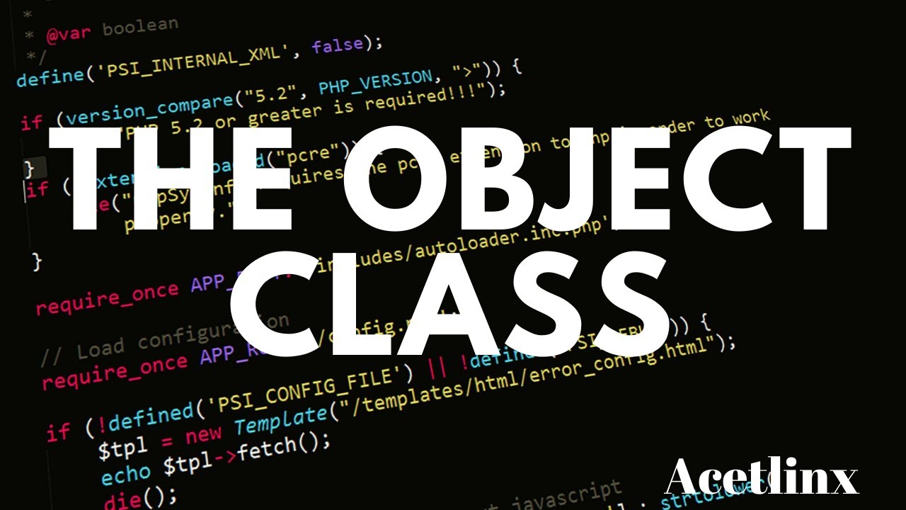 The Object Class (Important Classes) - AP Computer Science A MasterClass