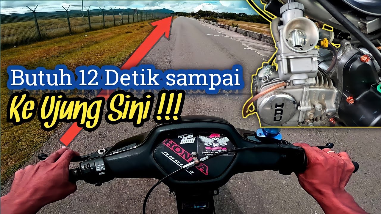 TESS SPEED!! Supra 115cc Trek Lurus, Cocok Balapan? Supra Legend 2022