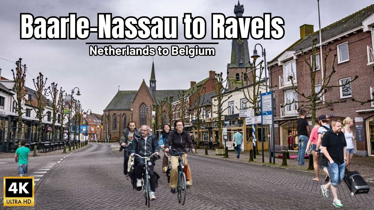 🚴&zwj;♂️Cycling Tour 🇧🇪: Baarle-Nassau to Ravels Belgium | The Beauty of Baarle Nassau 4K