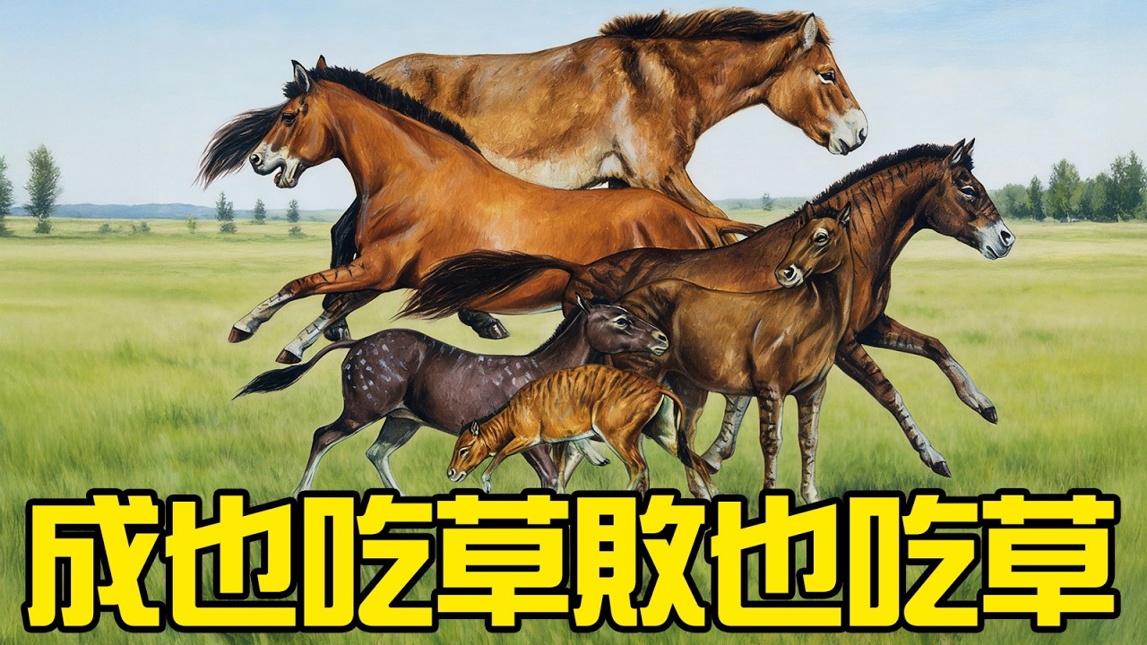 5600萬年前的老馬是怎麼進化到這麼能跑的？為什麼吃草反而害了馬族？丨古獸16丨獸族時代