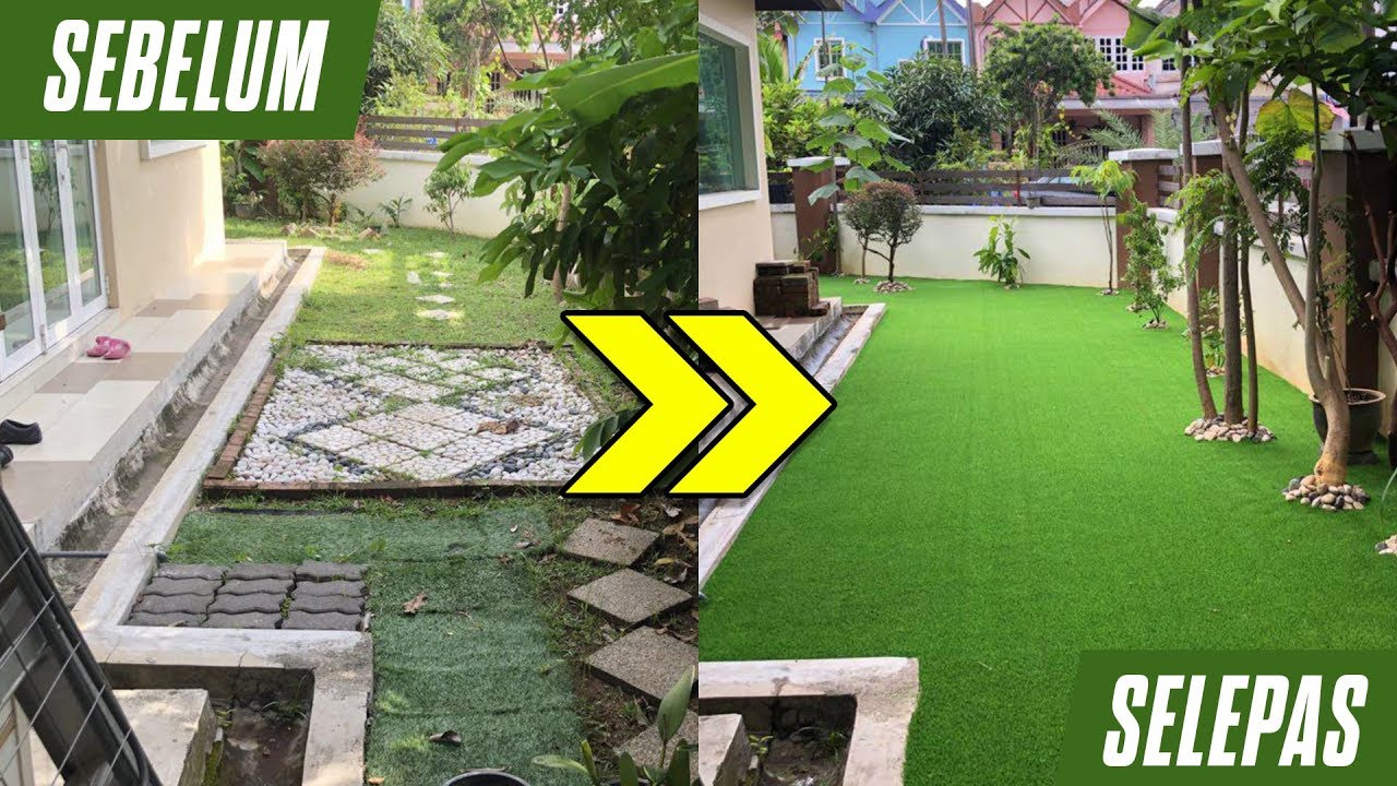 Cara pasang Rumput Tiruan atas tanah Lengkap & Terkini  - by BANI Grass