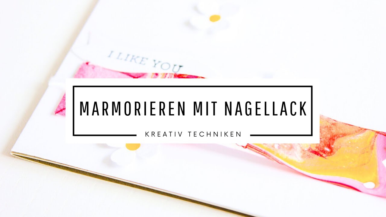 Marmorieren mit Nagellack - geht einfach und sieht super aus