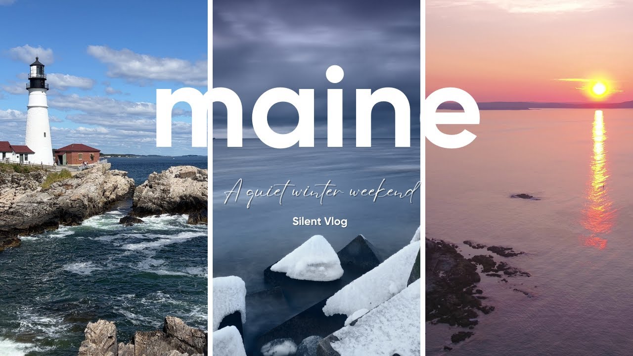 A Quiet Winter Weekend in Maine - A Silent Vlog