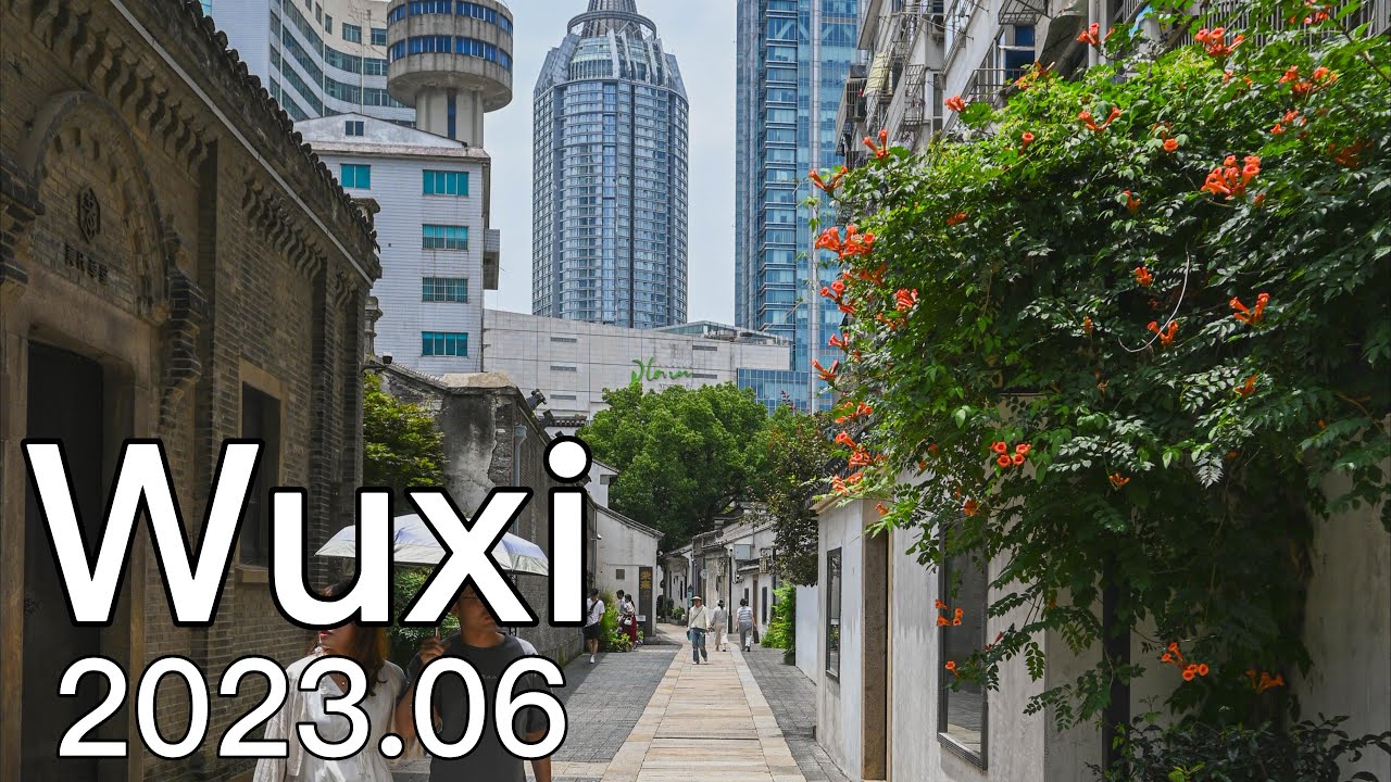Street Walking Tour in China  | 4K | Wuxi | A City Bridging The Ancient And The Modern