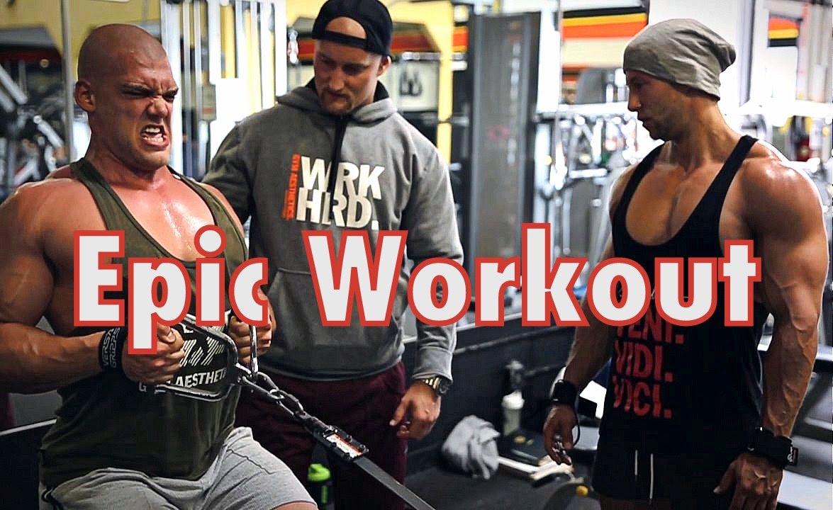 Rücken Zerstörung im Golds Gym Venice Beach mit Patrick & Karl Ess *HD*