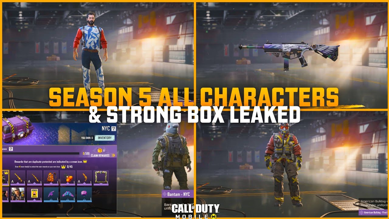 ВЕСЬ КОНТЕНТ STRONGBOX И ПЕРСОНАЖИ 5 СЕЗОНА CoDM СЛИТЫ!! УТЕЧКИ COD MOBILE S5