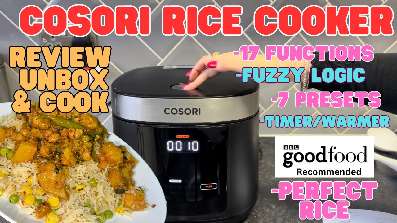 Cosori rice cooker unbox, review and cooking the PERFECT rice @Cosori