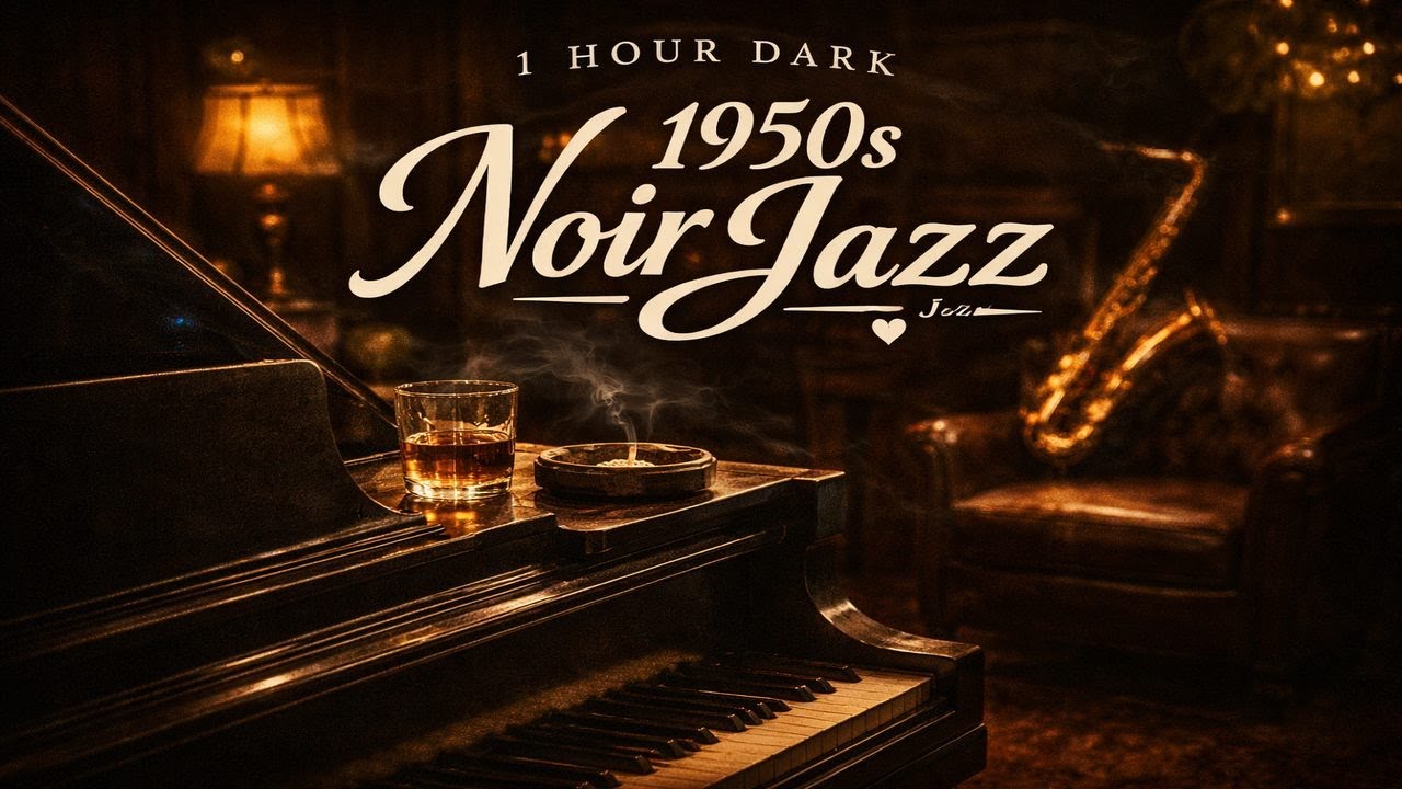 Smoky 1950s Jazz Noir – Piano & Sax Ambience