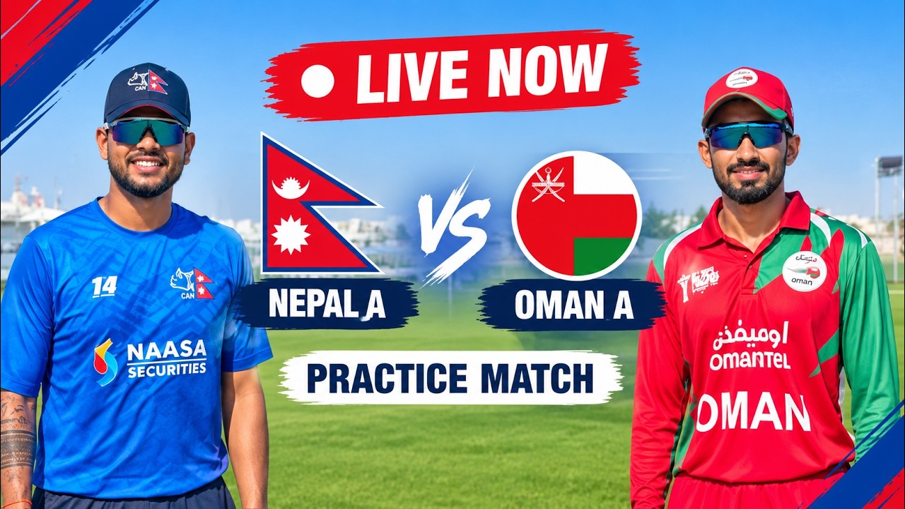🔴 LIVE: Nepal vs Oman A | Revised Target 240 Runs (DLS) | 2nd Innings