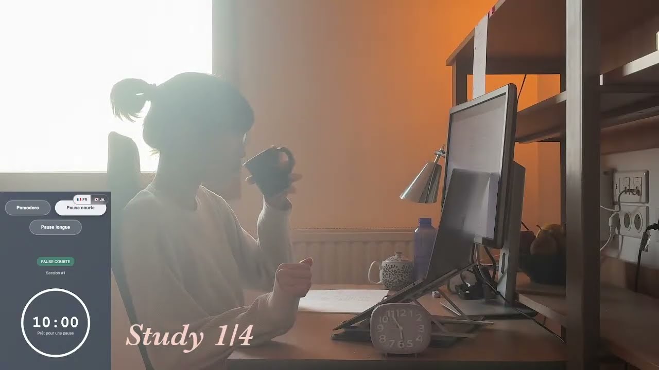 study with me🌸  5hour | Pomodoro | no music | Deep focus