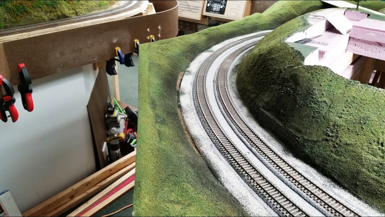 Model Railroad Update 69: Fascia work, Scenery in Wallace Junction
