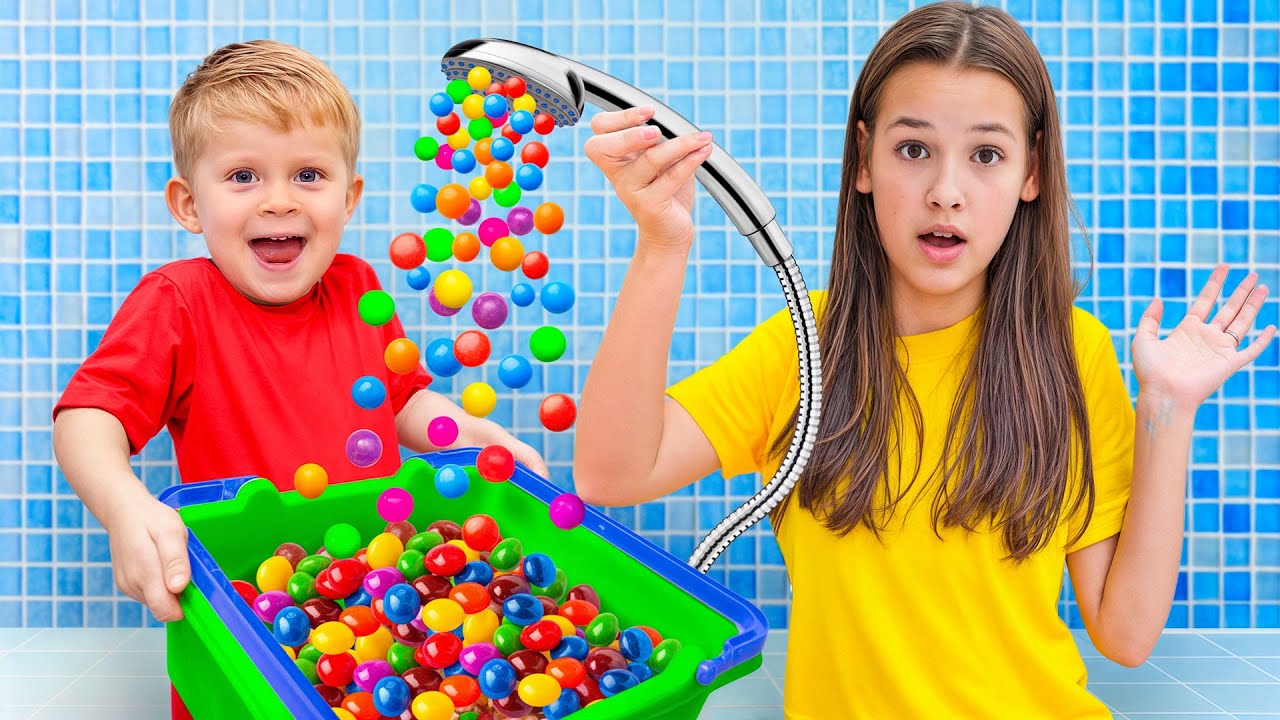 Волшебный Конфетный Душ Приключение с Оливером