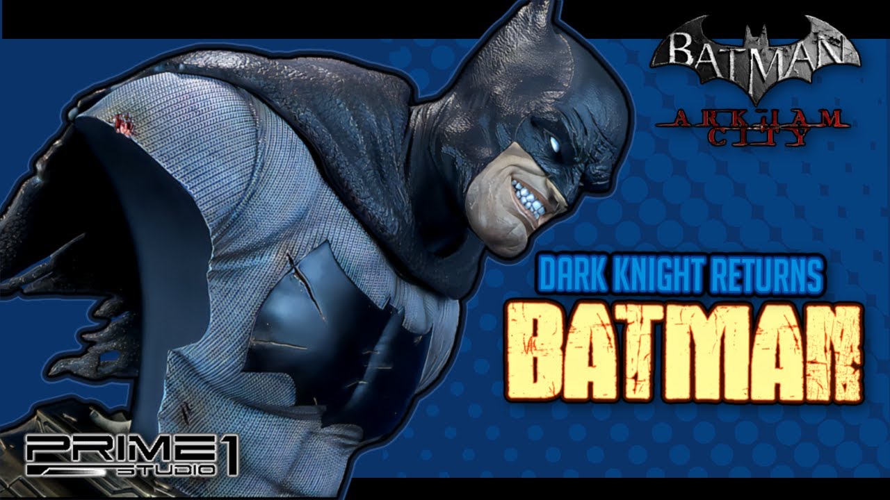 Prime 1 Studio Batman Arkham City The Dark Knight Returns Batman Bust Statue Video Review