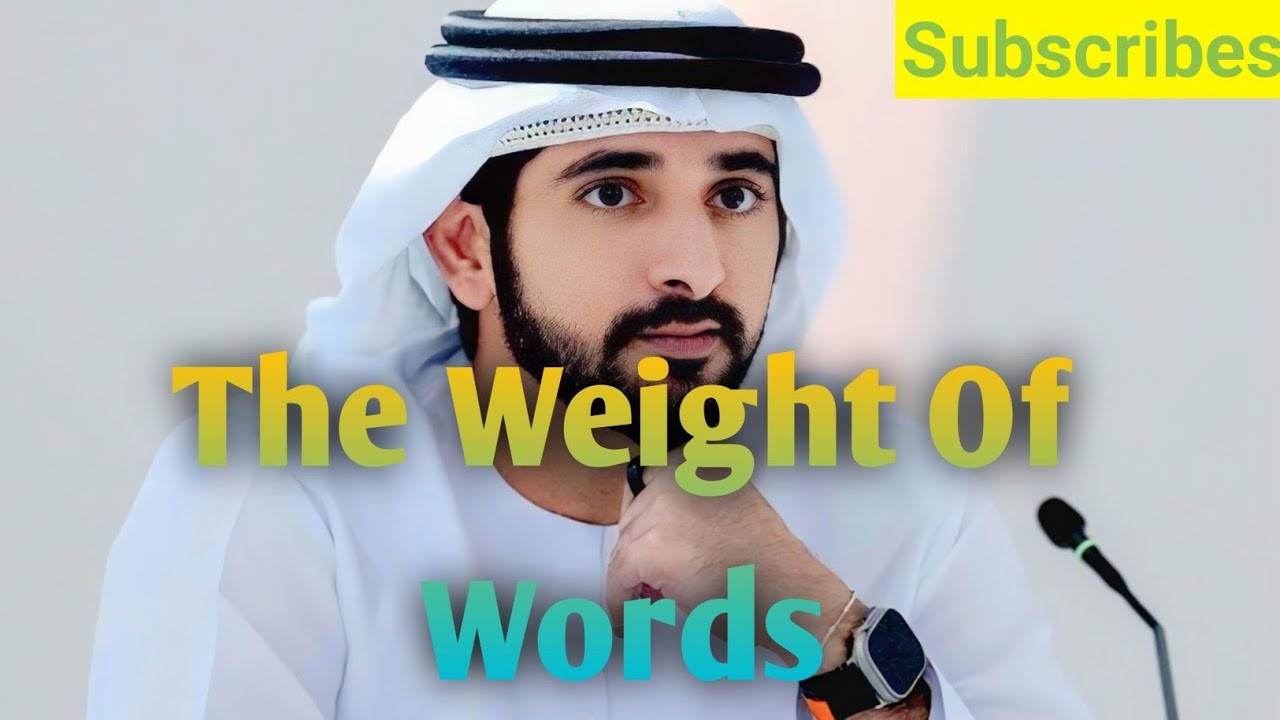 The Weight Of Words | fazza poem 2025 | fazza prince of Dubai ##how #hamdanfazza 