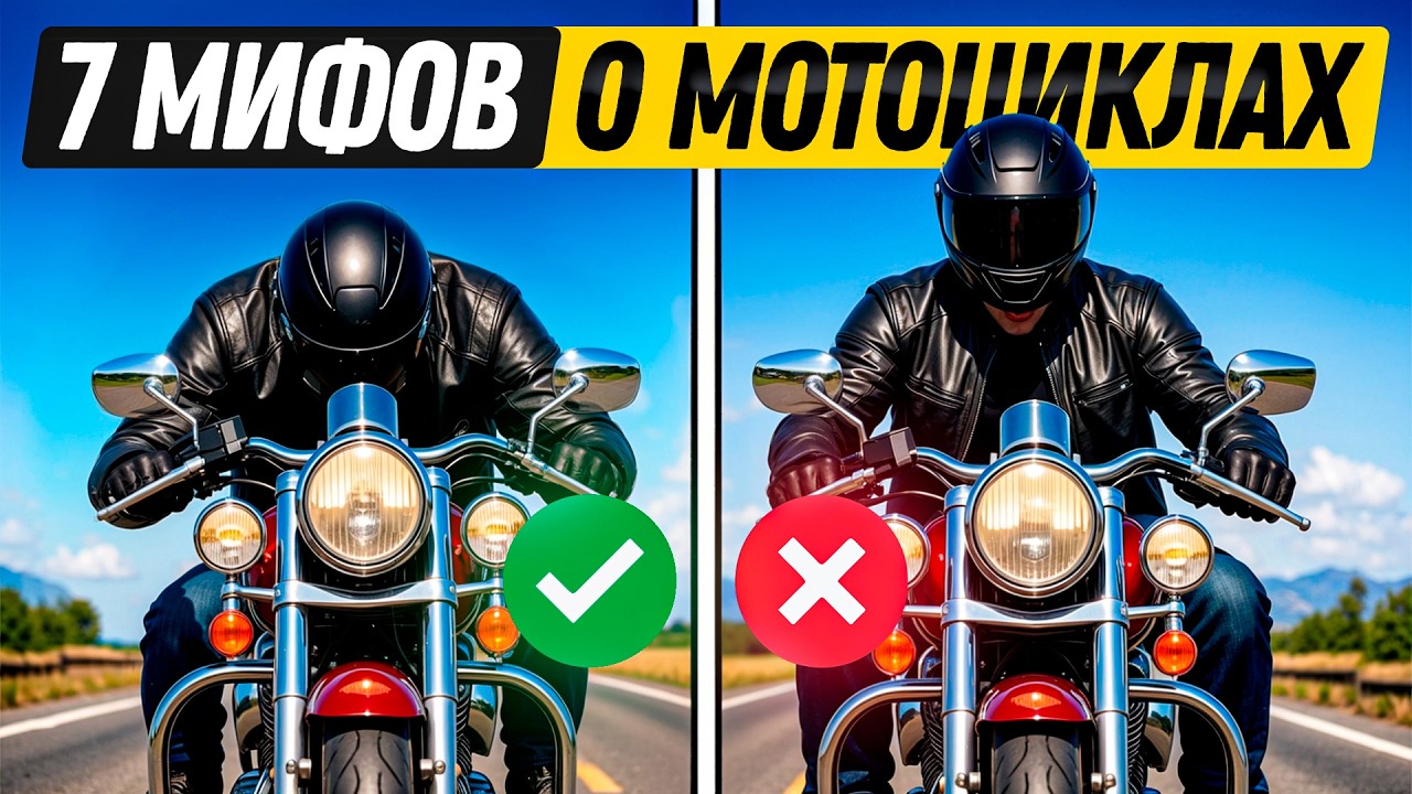7 мифов, в которые верят 98% мотоциклистов! Как ПРАВИЛЬНО ездить на мотоцикле?