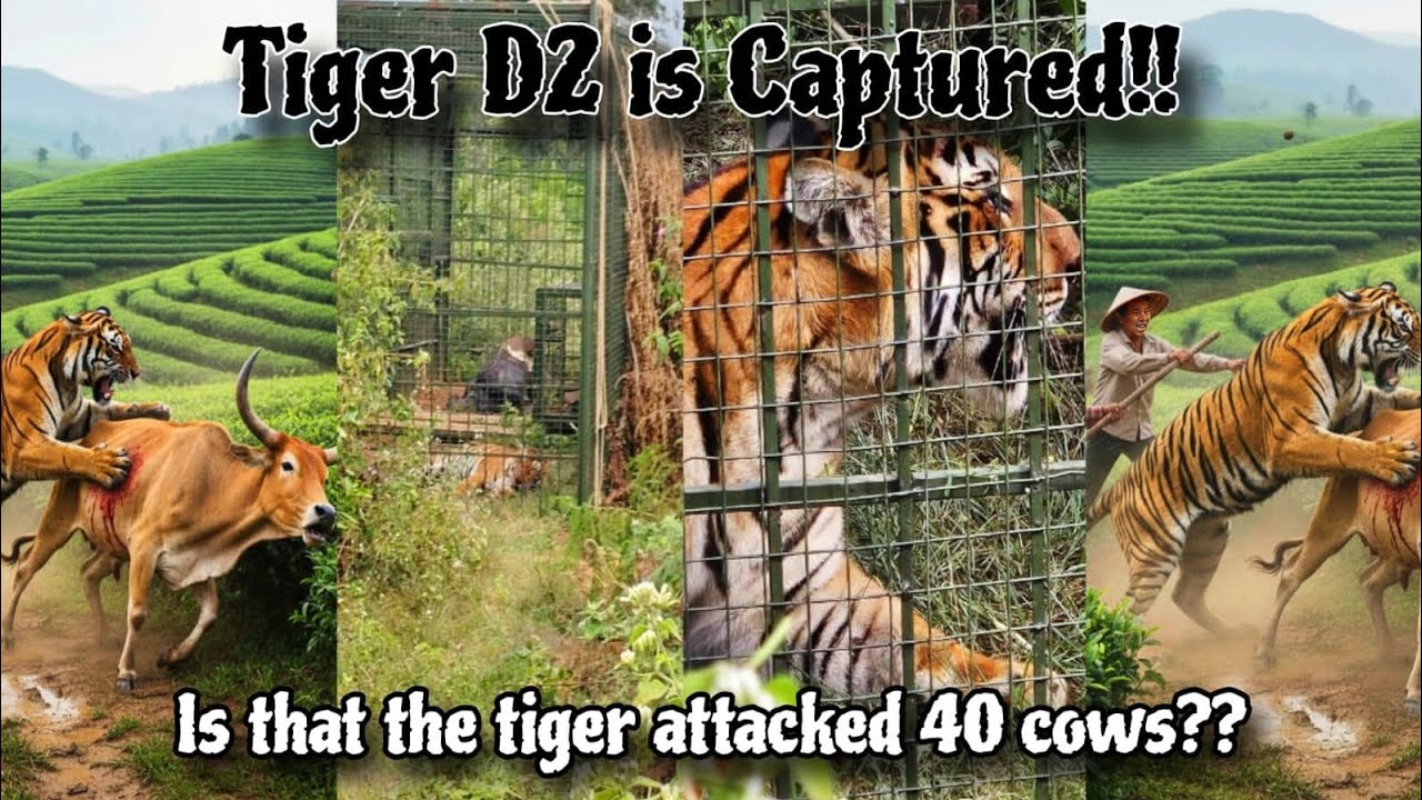 TIGER D2 CAPTURED 🐅 | IS THAT THE TIGER WHICH  ATTACKED 40 COWS ? 