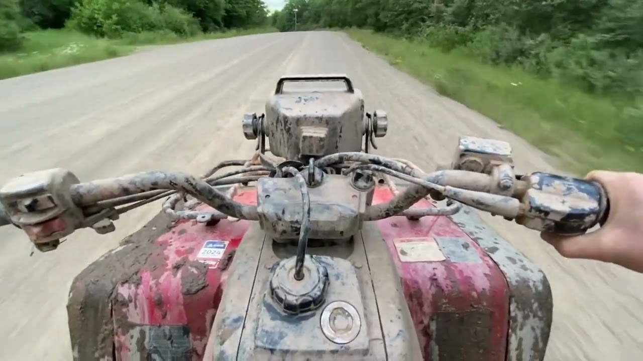 Kawasaki bayou 300 out for a rip