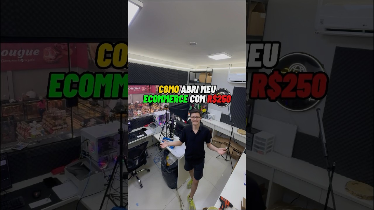 COMO ABRI MEU E-COMMERCE COM R$250 #empreendedorismo #vendasonline #marketingdigital