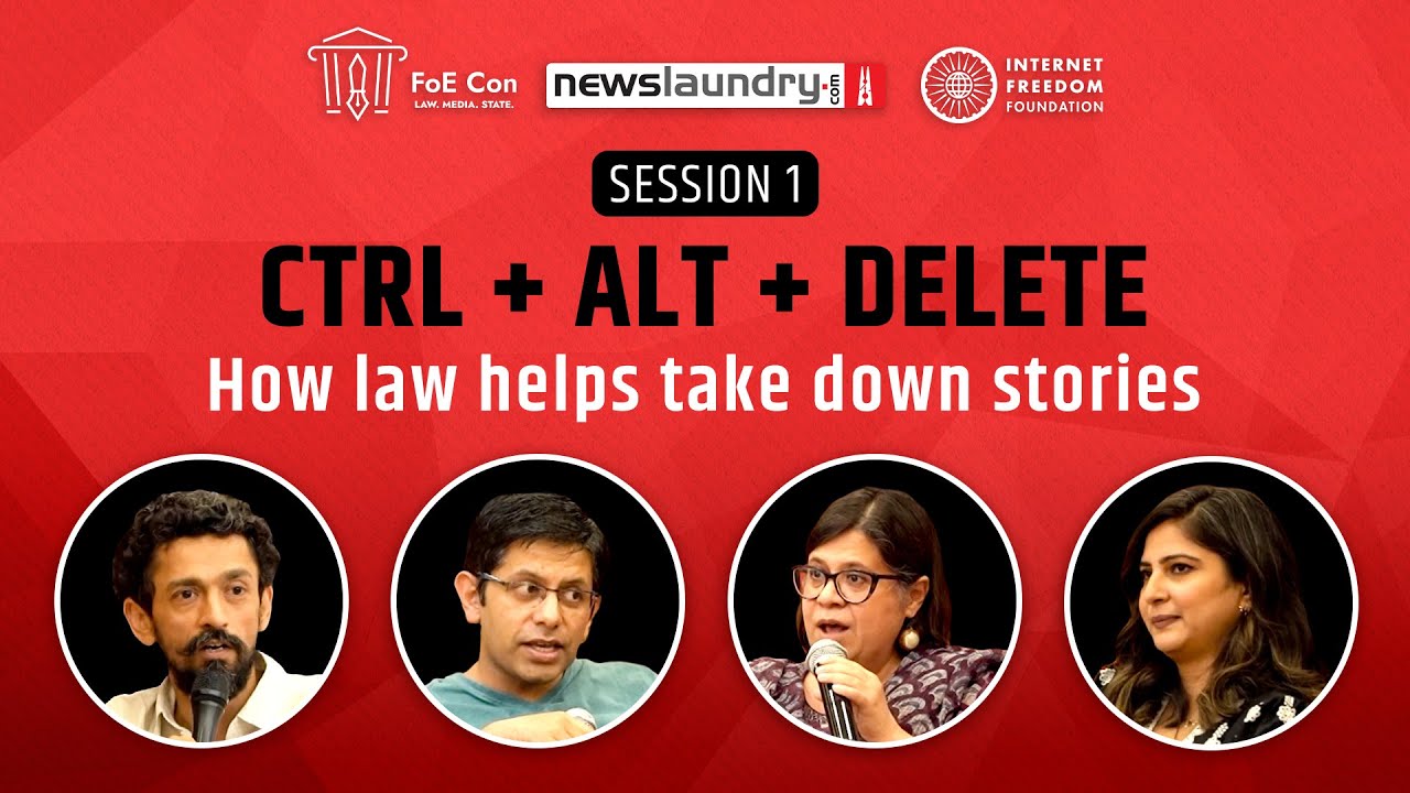 How the law helps take down digital news content | @thedeshbhakt, @SakshiJoshi_TVAnchor at FoE Con