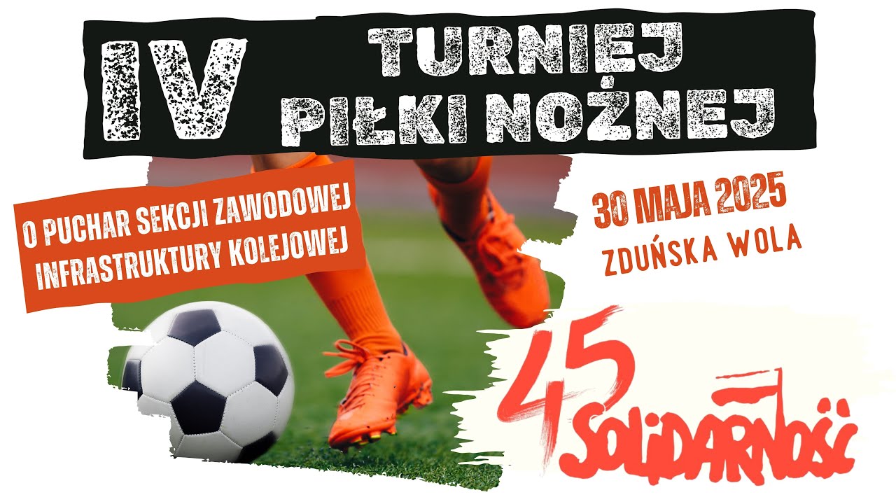 IV Turniej piłki nożnej o Puchar Sekcji Zawodowej Infrastruktury Kolejowej NSZZ „Solidarność”