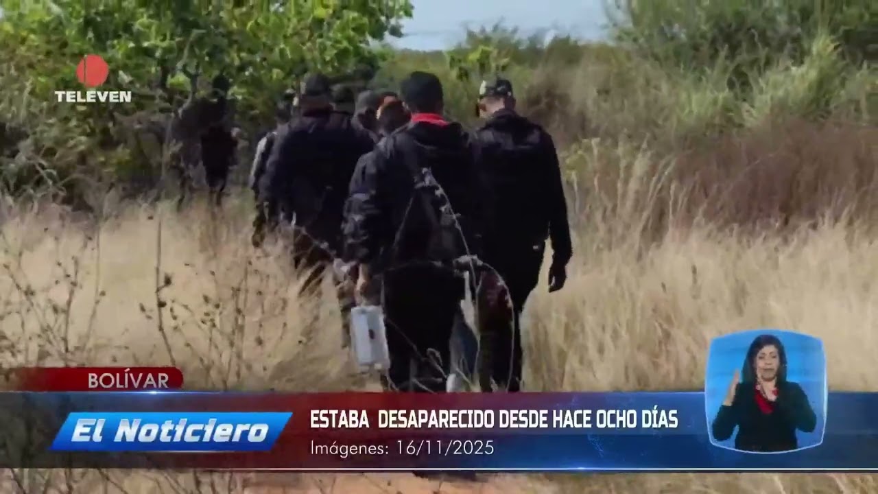 Localizado sin vida adolescente de 16 años en Bolívar - El Noticiero emisión meridiana 17/11/25