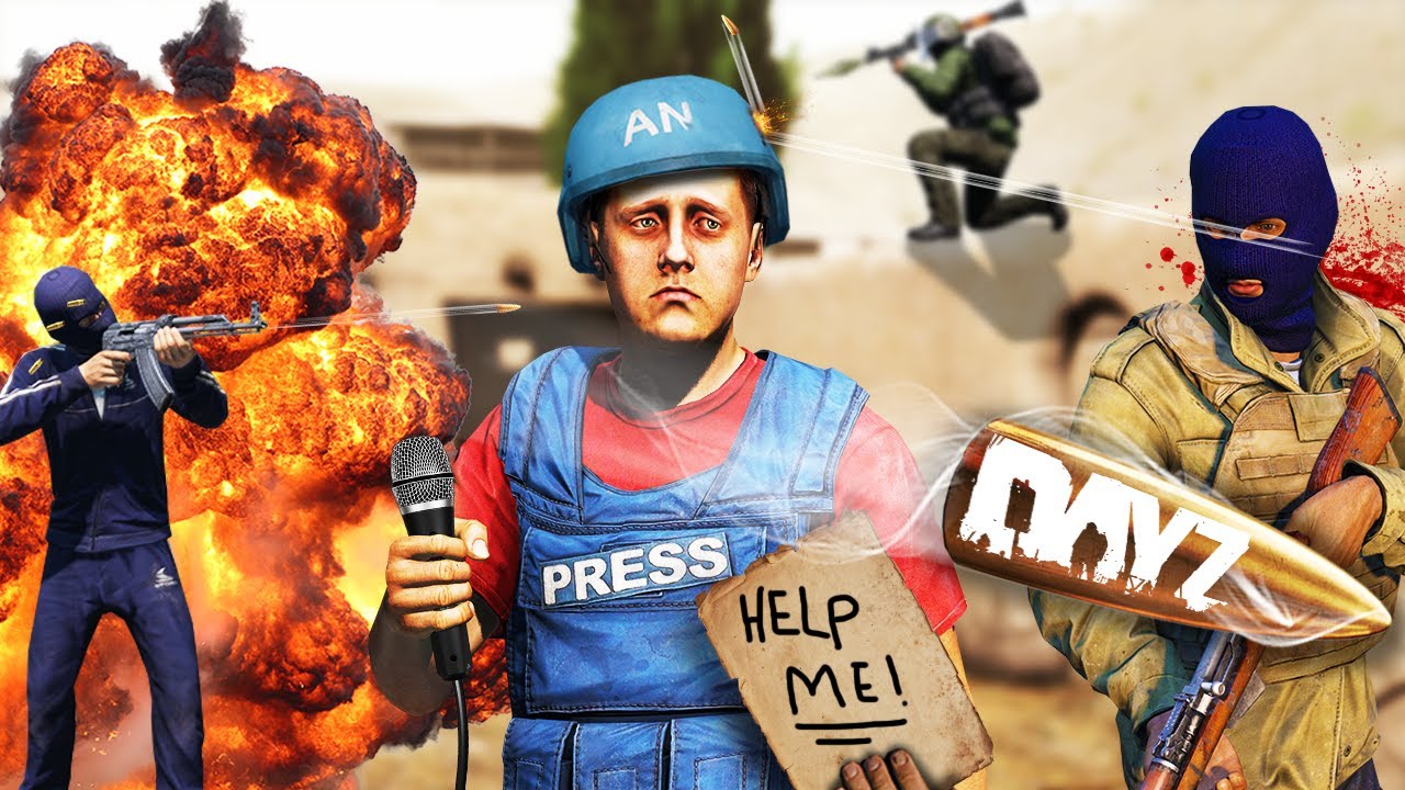 NEWS REPORTERS in a PVP WARZONE! (DayZ)