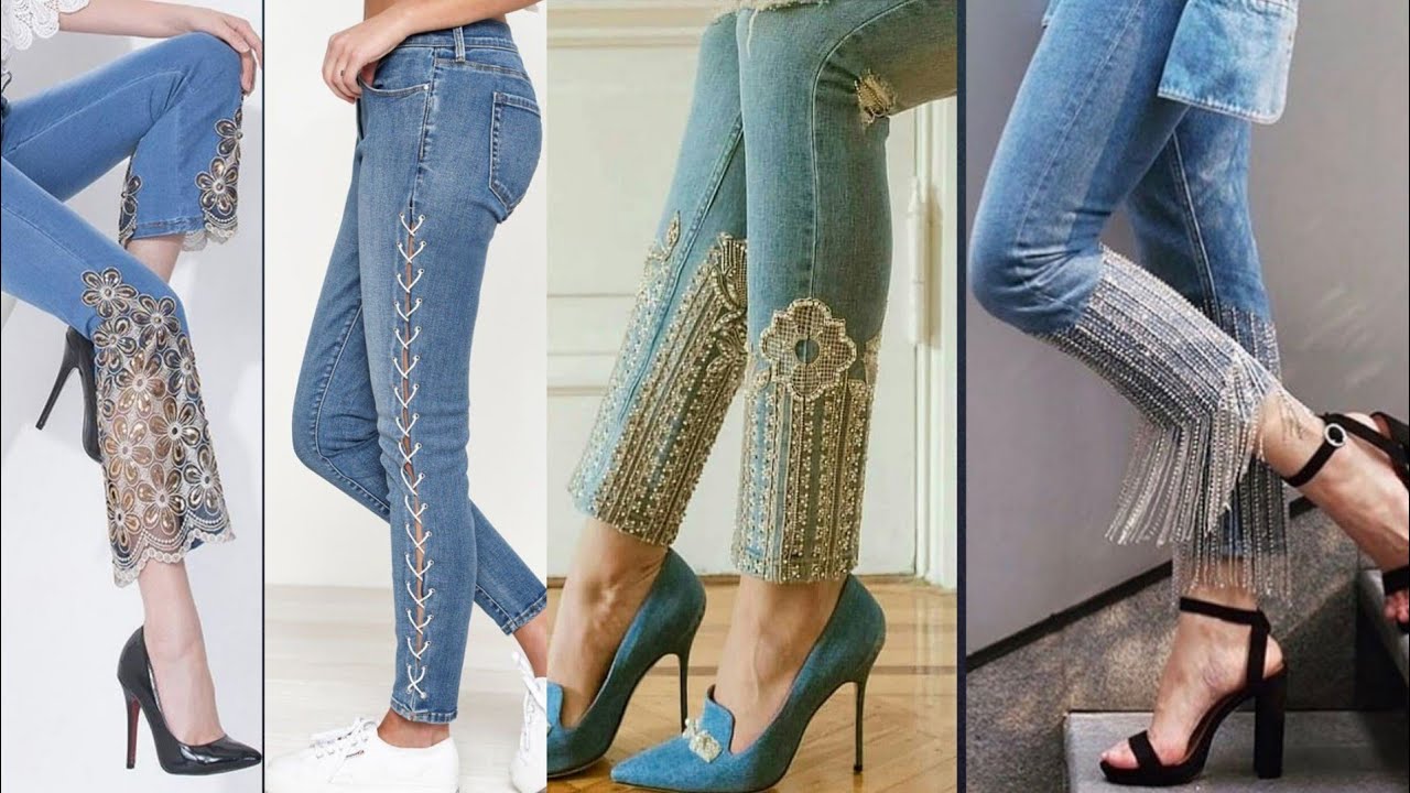 Fancy jeans designs for girls/2021 model/