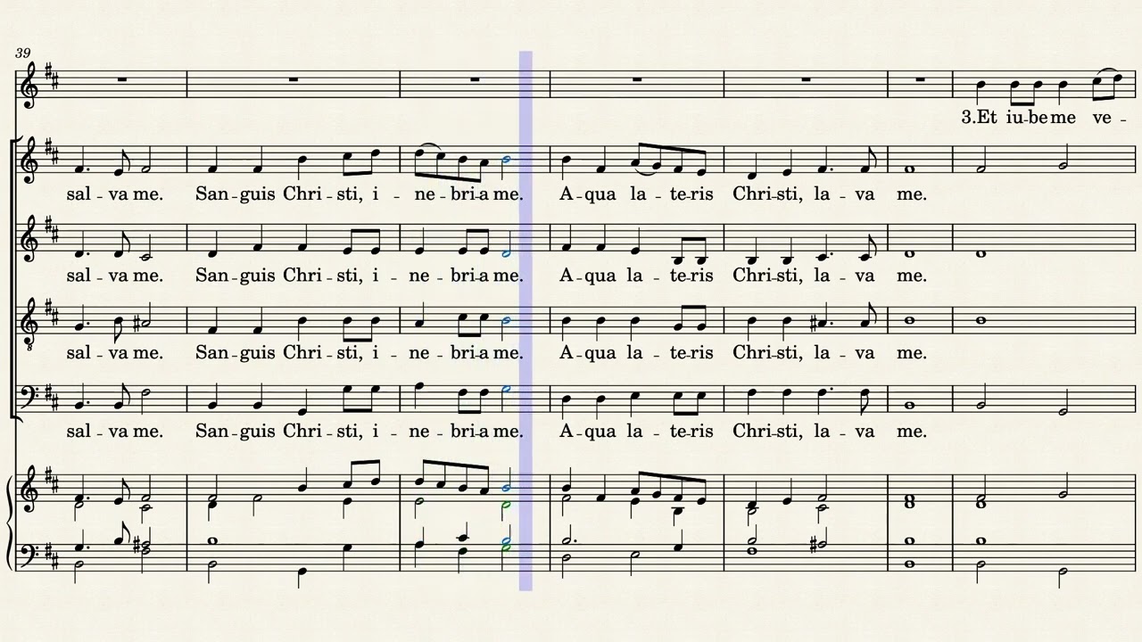 Anima Christi - Bass - Marco Frisina - UPDATED