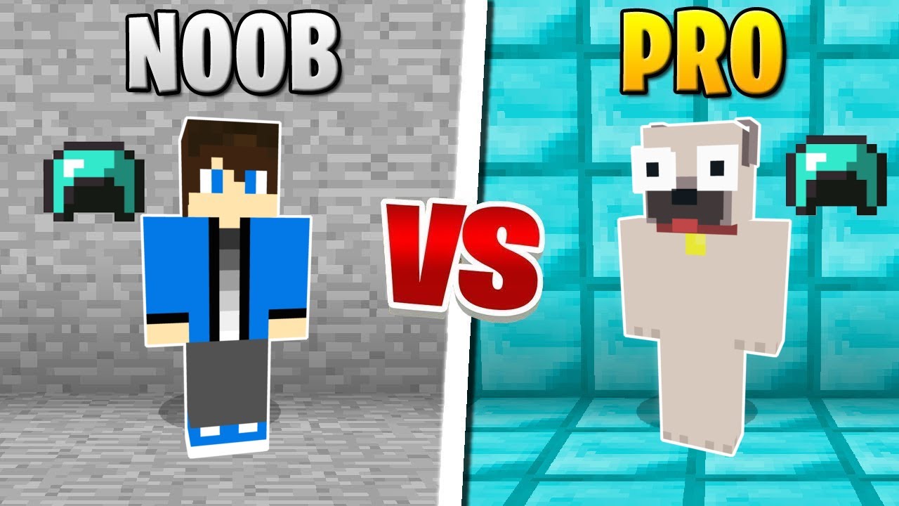 NOOB VS PRO VIDEÓS SAPKA A MINECRAFTBAN!