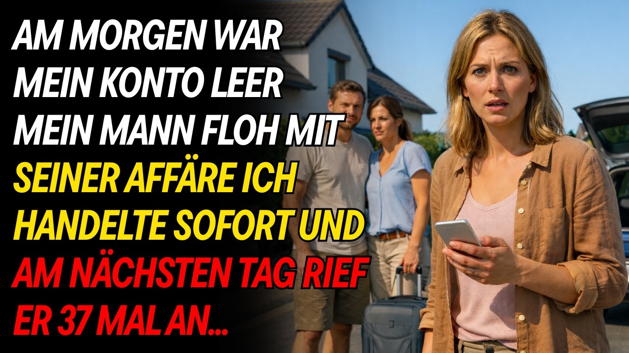 Mein Mann leerte mein Konto und floh mit seiner Affäre – bis er herausfand, wer sie wirklich war