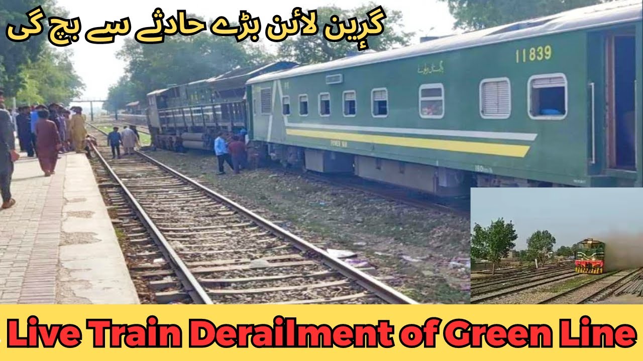Live Train Accident Green Line Express | Pakistan Train Accident | High Speed Train Accident